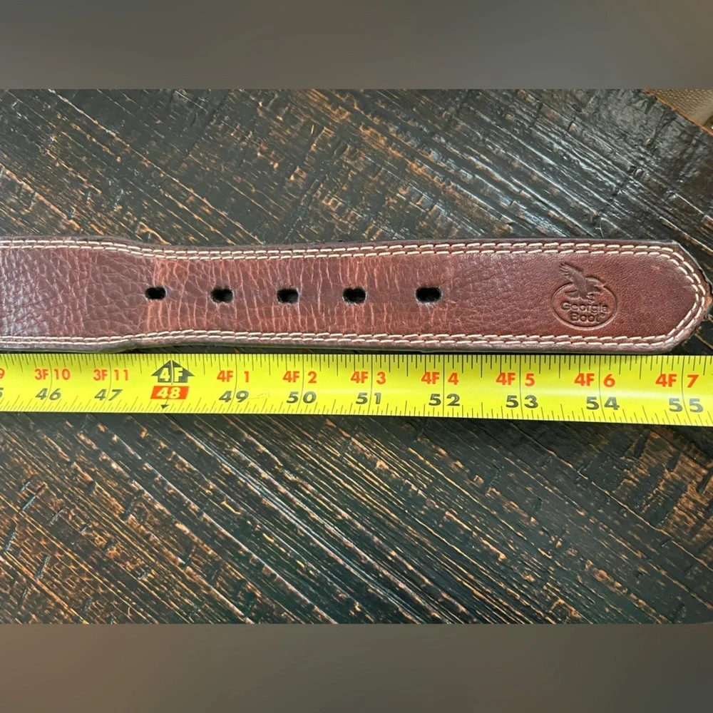 Georgia Boot Co Belt Mens Sz 50 Brown Genuine Leather